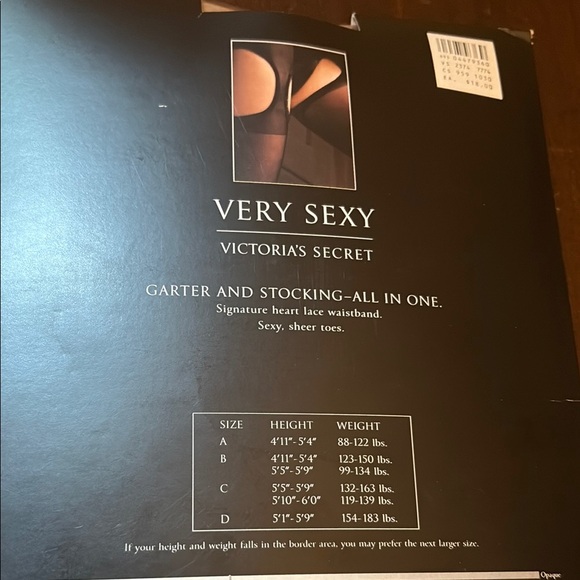 Victoria's Secret Glamour Lace garter stocking nude sz. c - Picture 2 of 4